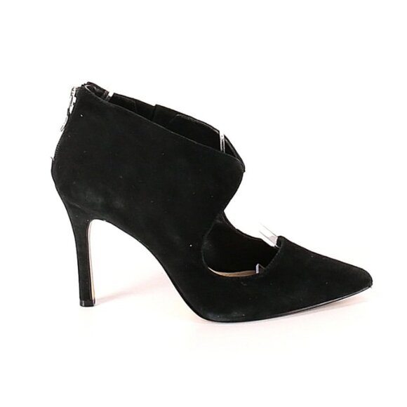 BCBG Pailie-X Black Hi heel stilleto pointed toe pump zip closure 6 - Picture 2 of 6